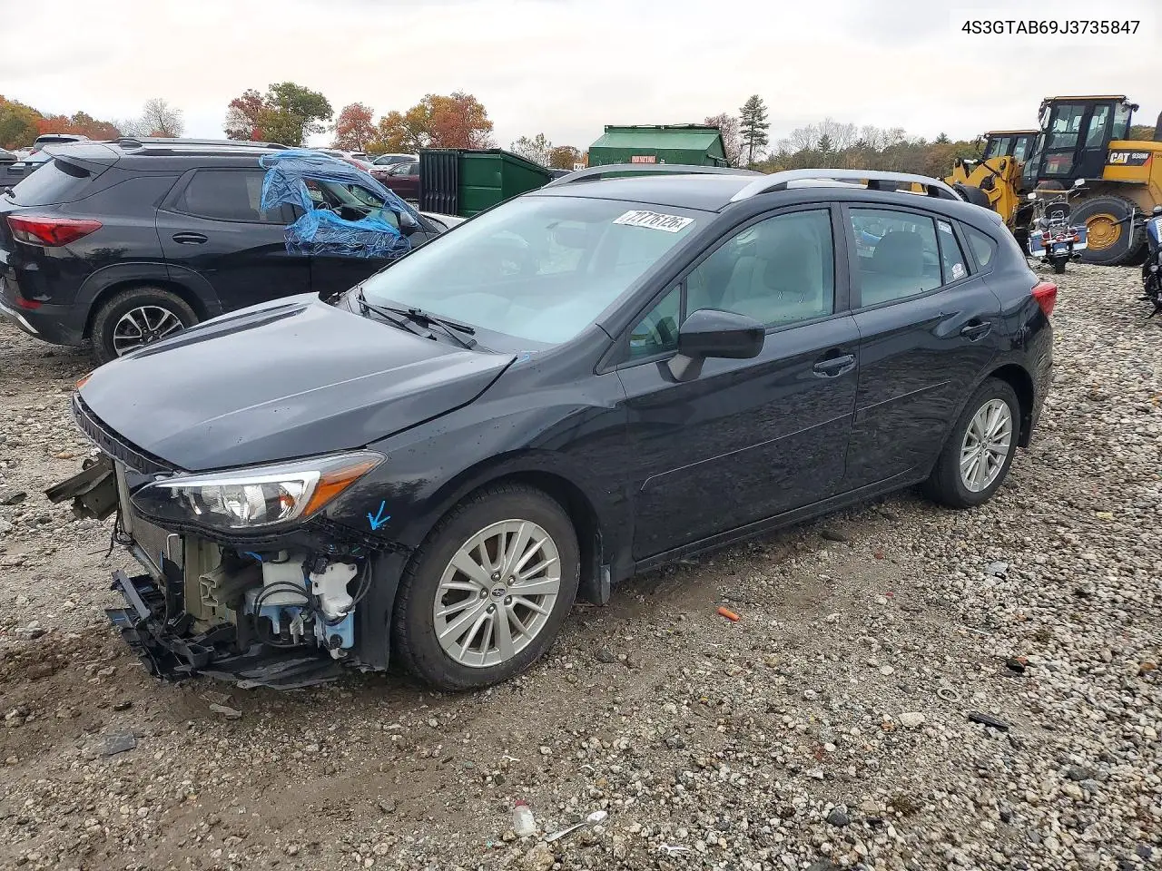 SUBARU IMPREZA 2018, VIN 4S3GTAB69J3735847