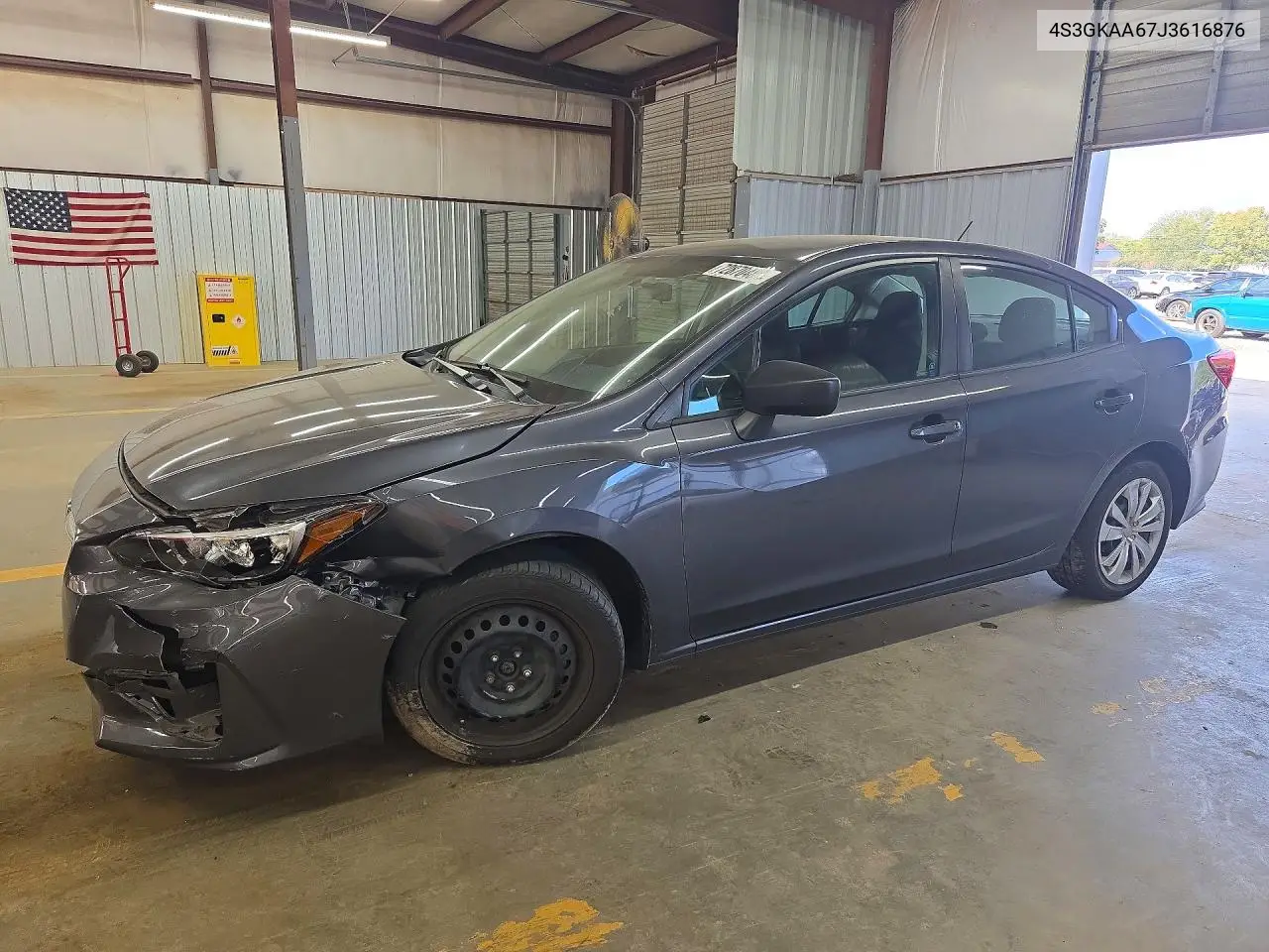 SUBARU IMPREZA 2018, VIN 4S3GKAA67J3616876