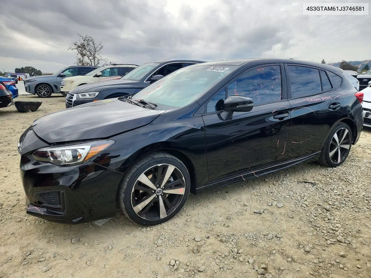 SUBARU IMPREZA 2018, VIN 4S3GTAM61J3746581