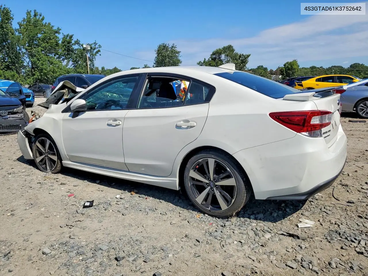 2019 SUBARU IMPREZA VIN 4S3GKAM65K3611544 — фото 2