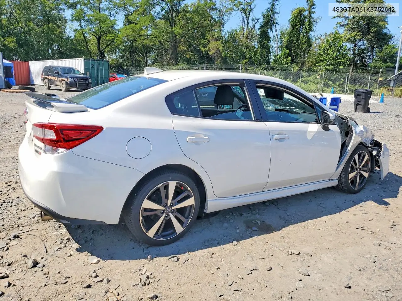 2019 SUBARU IMPREZA VIN 4S3GKAM65K3611544 — фото 3