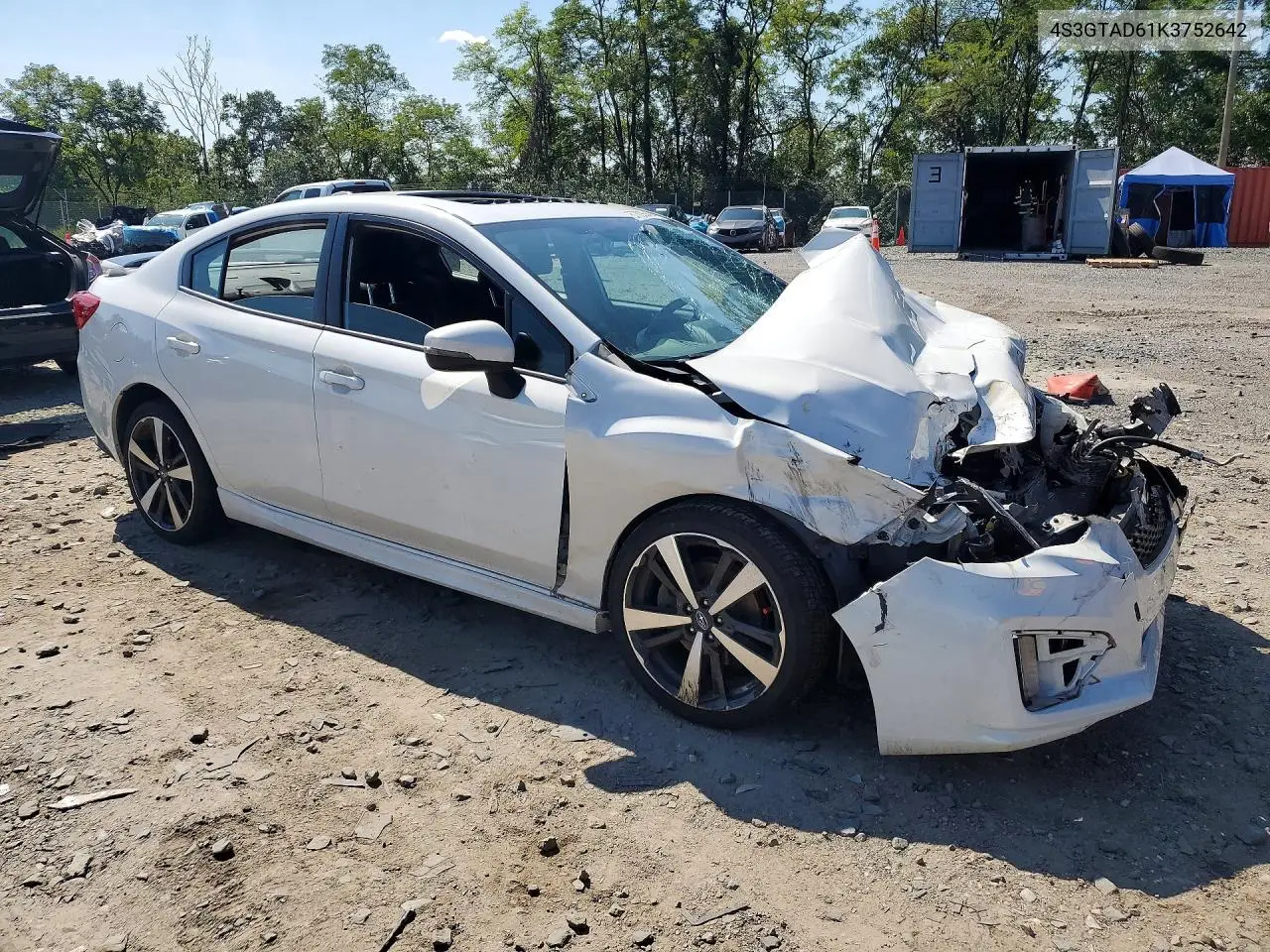2019 SUBARU IMPREZA VIN 4S3GKAM65K3611544 — фото 4