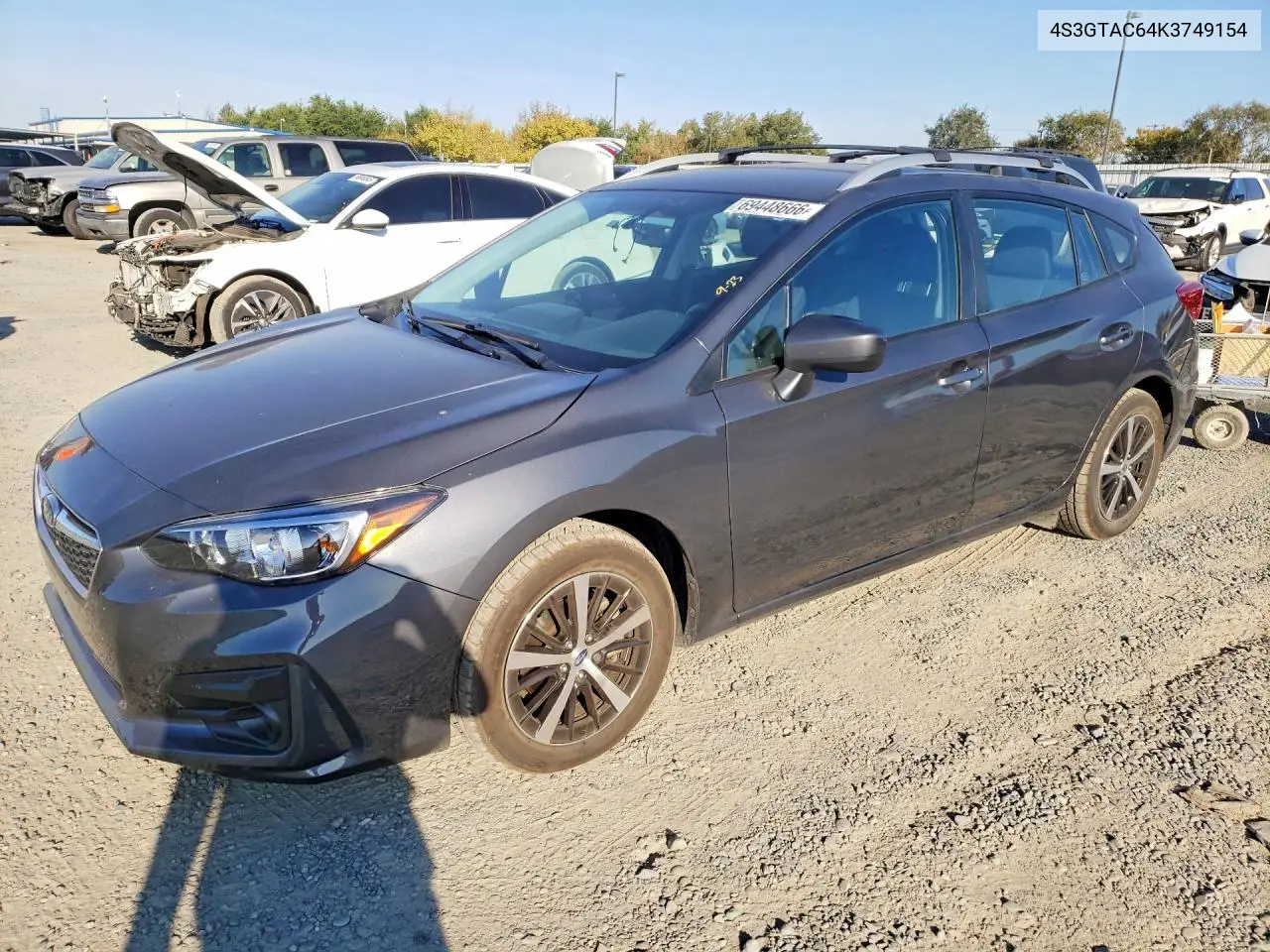 SUBARU IMPREZA 2019, VIN 4S3GTAC64K3749154