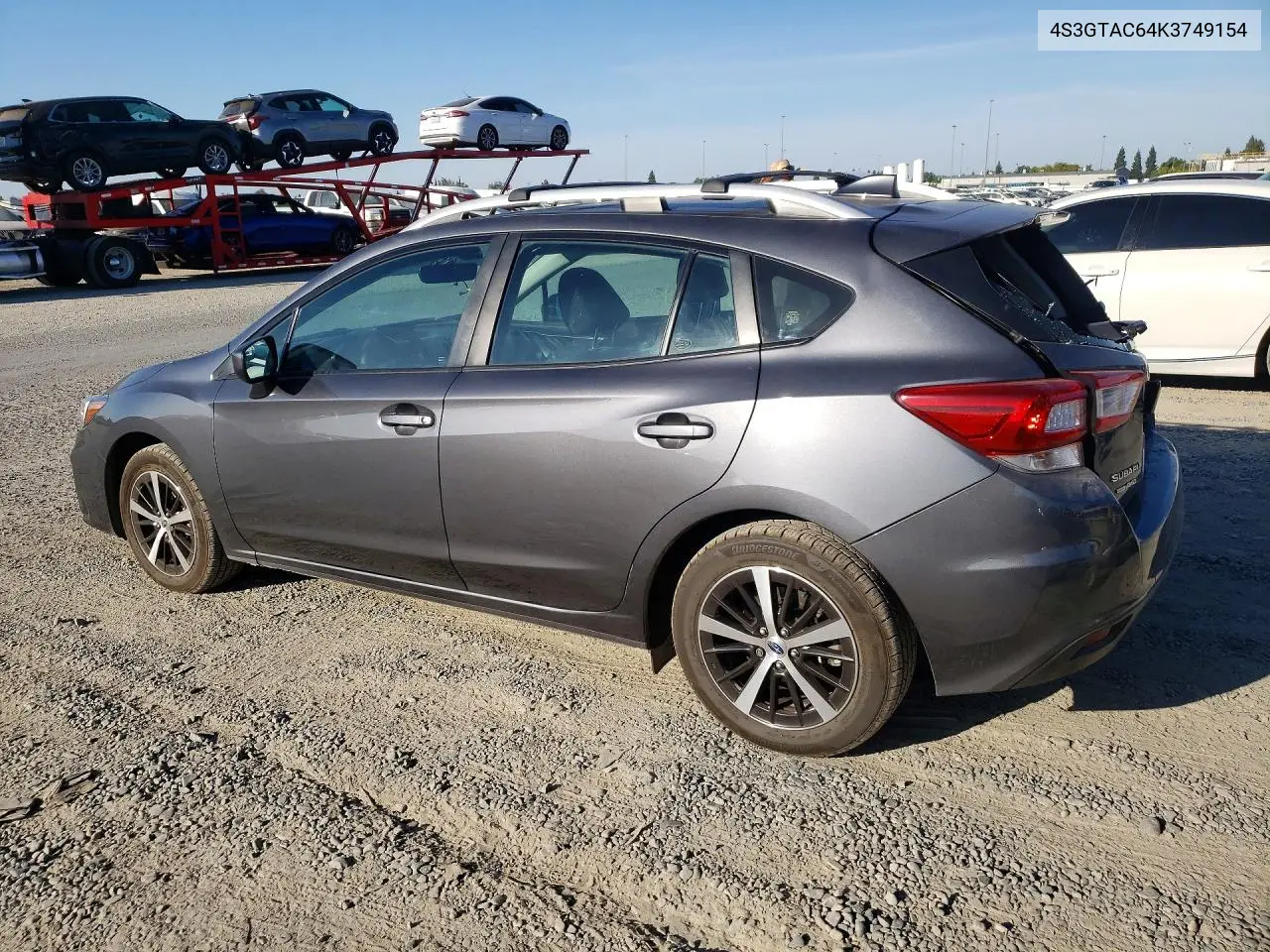 2019 SUBARU IMPREZA VIN 4S3GTAC64K3749154 — фото 2