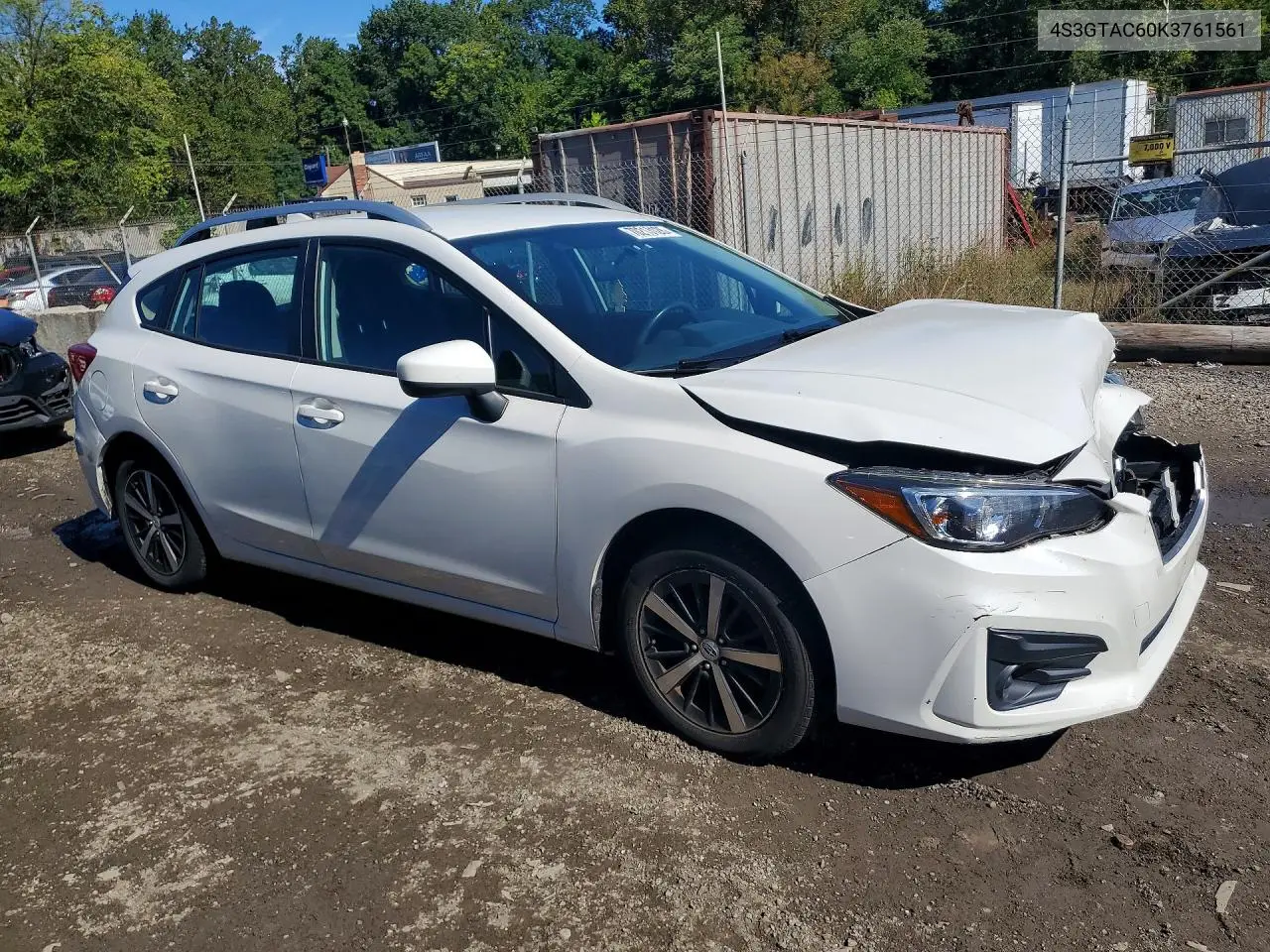 2019 SUBARU IMPREZA VIN 4S3GTAC60K3761561 — фото 4