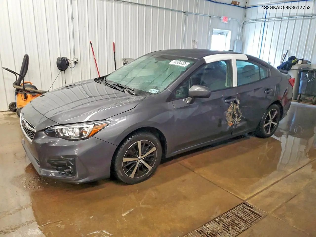 SUBARU IMPREZA 2019, VIN 4S3GKAD68K3612753