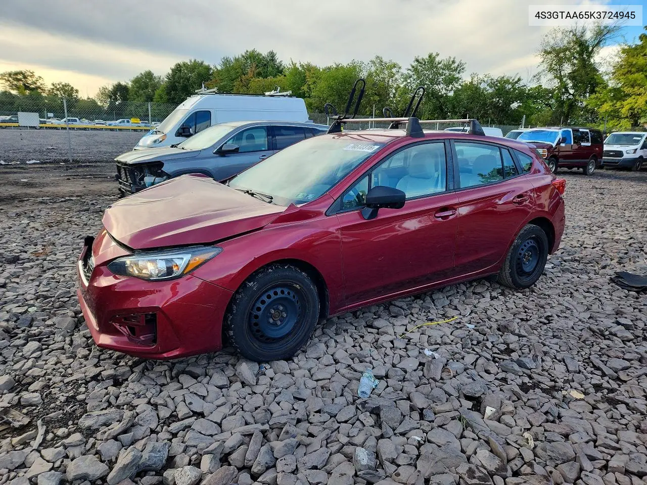 SUBARU IMPREZA 2019, VIN 4S3GTAA65K3724945