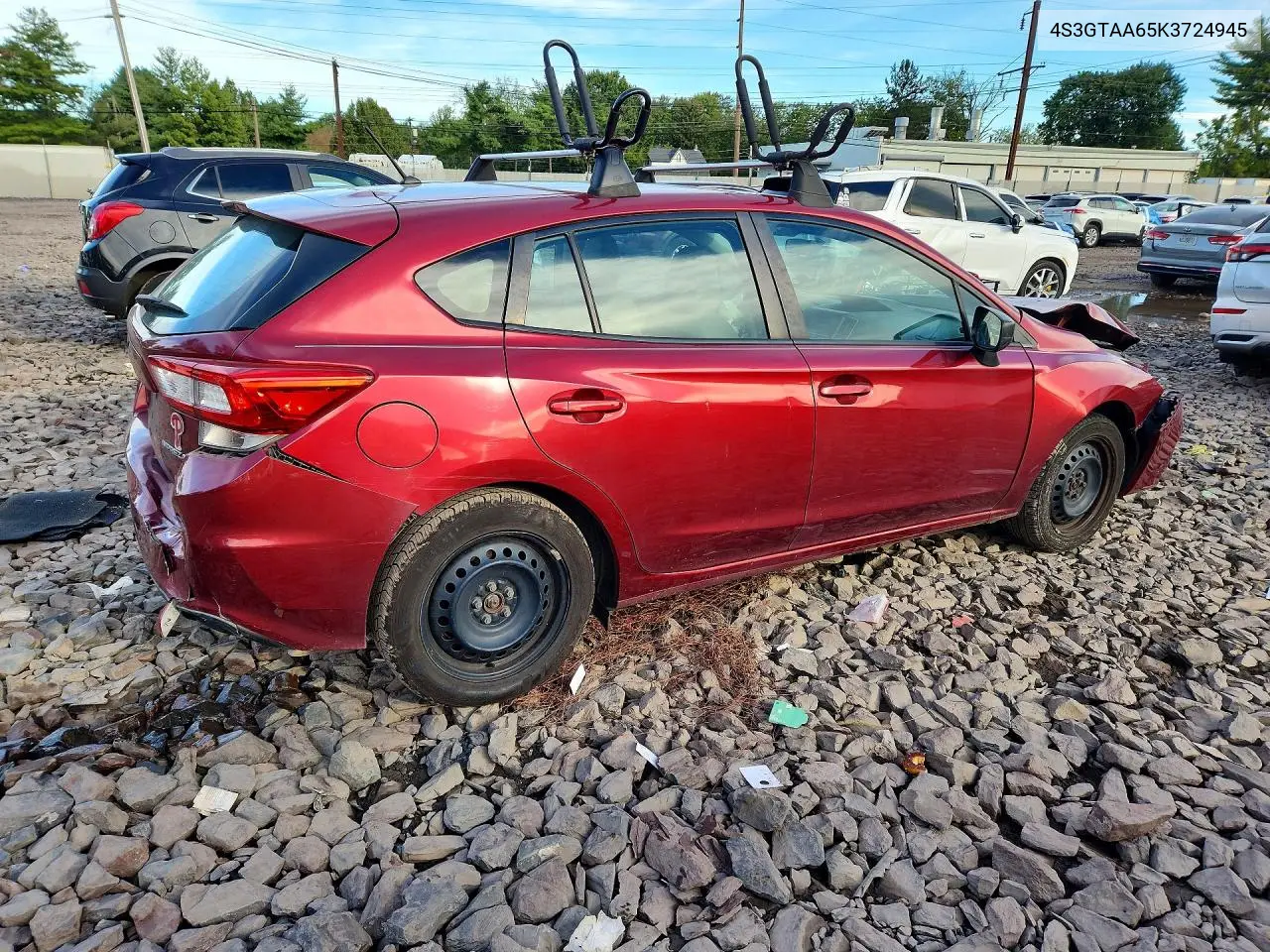 2019 SUBARU IMPREZA VIN 4S3GTAA65K3724945 — фото 3