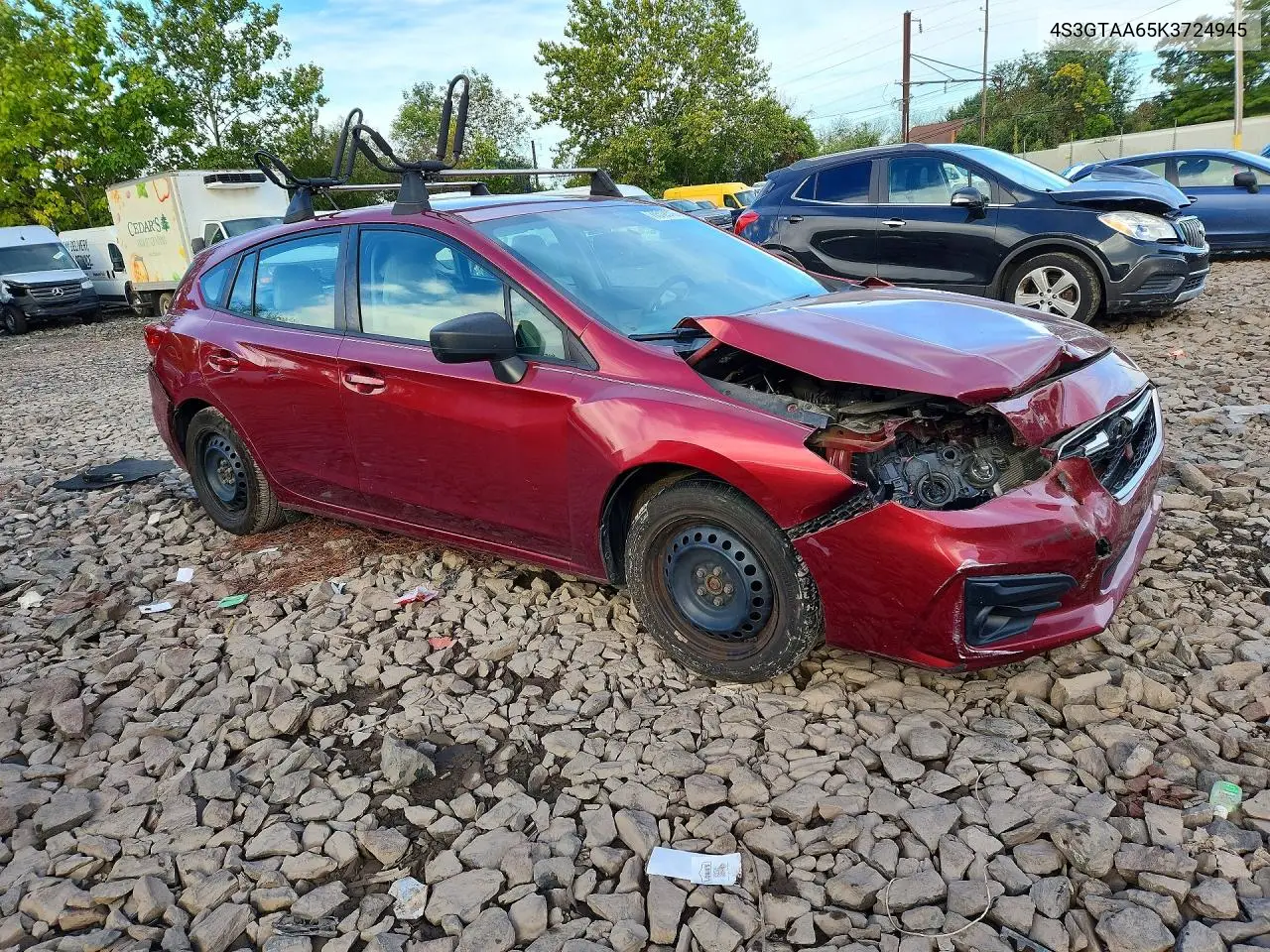 2019 SUBARU IMPREZA VIN 4S3GTAA65K3724945 — фото 4
