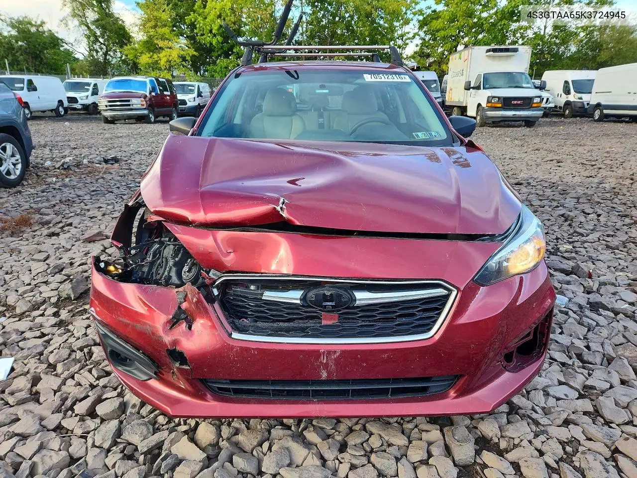 2019 SUBARU IMPREZA VIN 4S3GTAA65K3724945 — фото 5