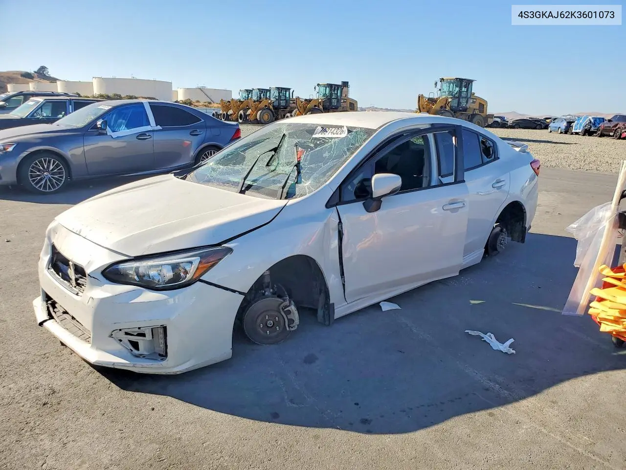 SUBARU IMPREZA 2019, VIN 4S3GKAJ62K3601073