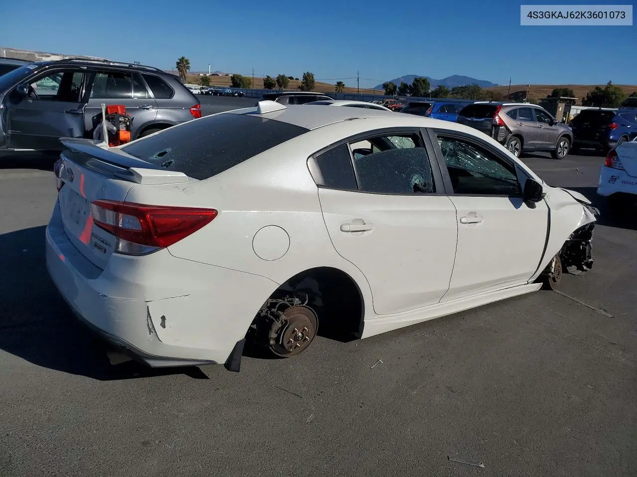 2019 SUBARU IMPREZA VIN 4S3GKAJ62K3601073 — фото 3