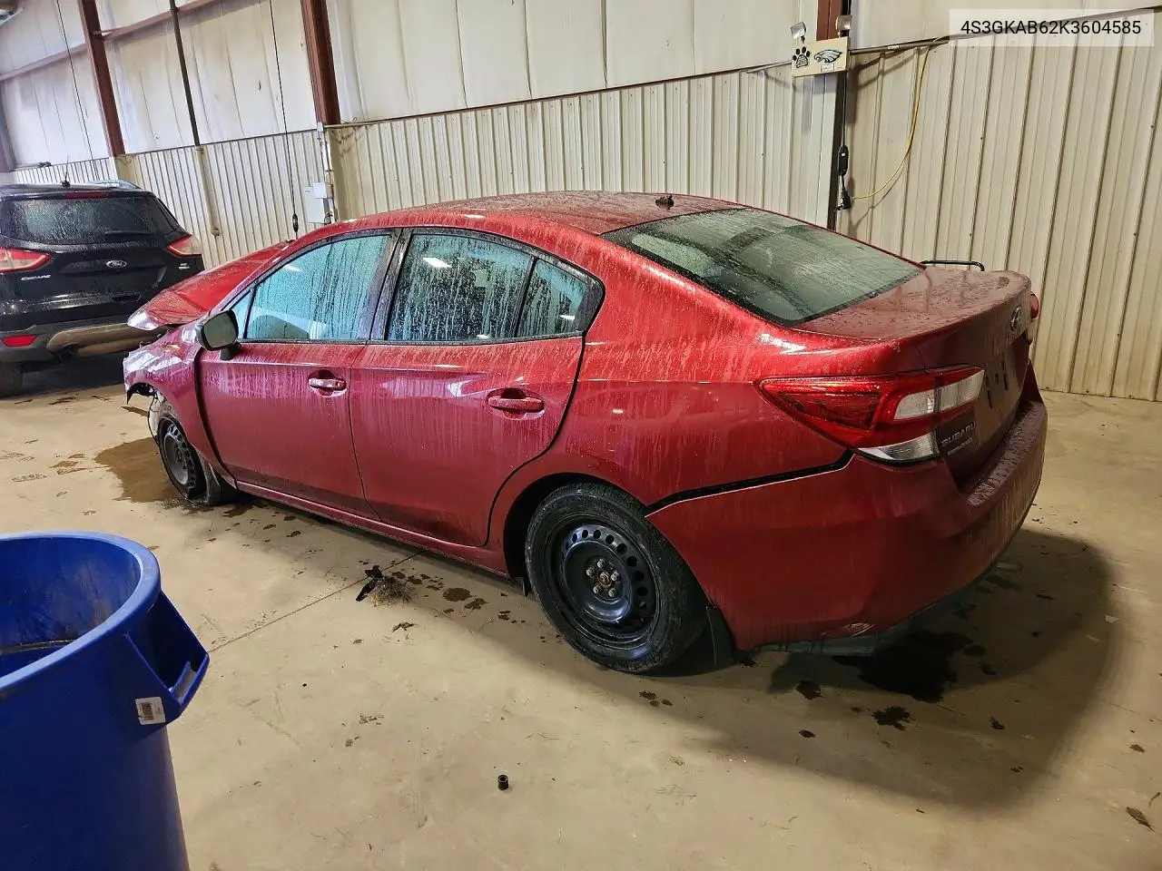 2019 SUBARU IMPREZA VIN 4S3GKAB62K3604585 — фото 2