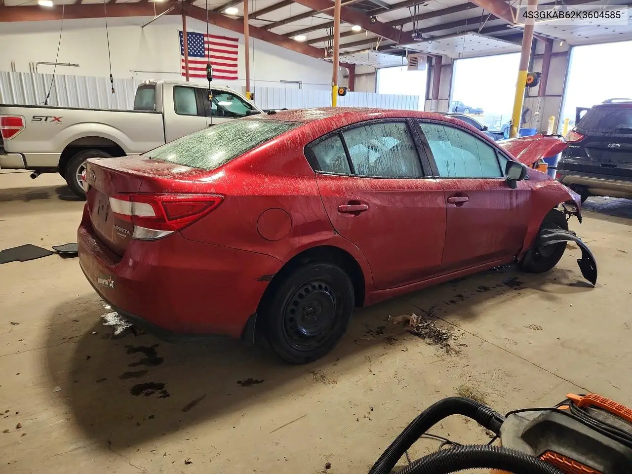 2019 SUBARU IMPREZA VIN 4S3GKAB62K3604585 — фото 3