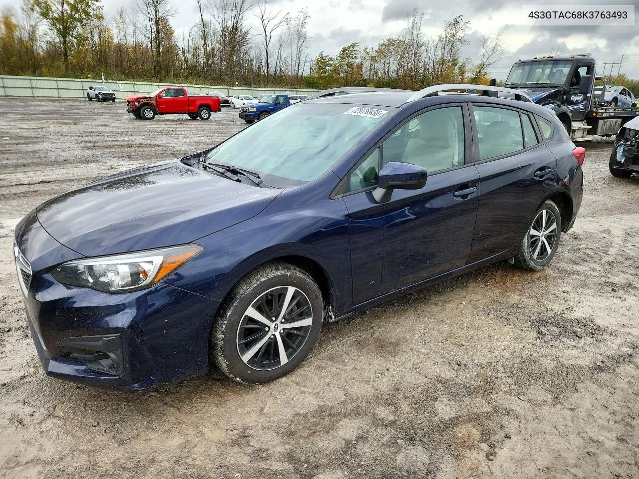SUBARU IMPREZA 2019, VIN 4S3GTAC68K3763493