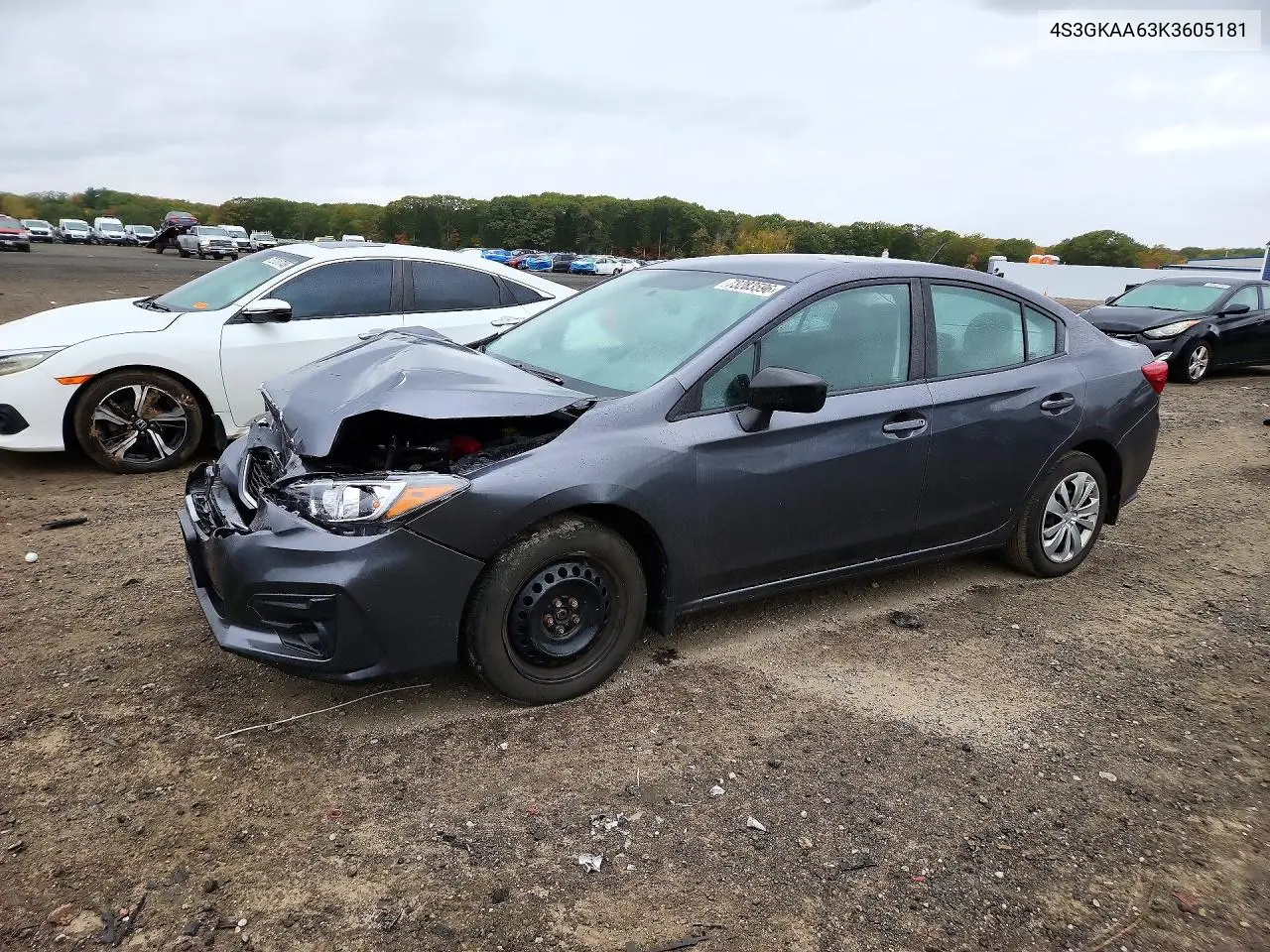 SUBARU IMPREZA 2019, VIN 4S3GKAA63K3605181