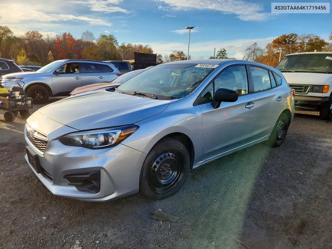 SUBARU IMPREZA 2019, VIN 4S3GTAA64K1719456