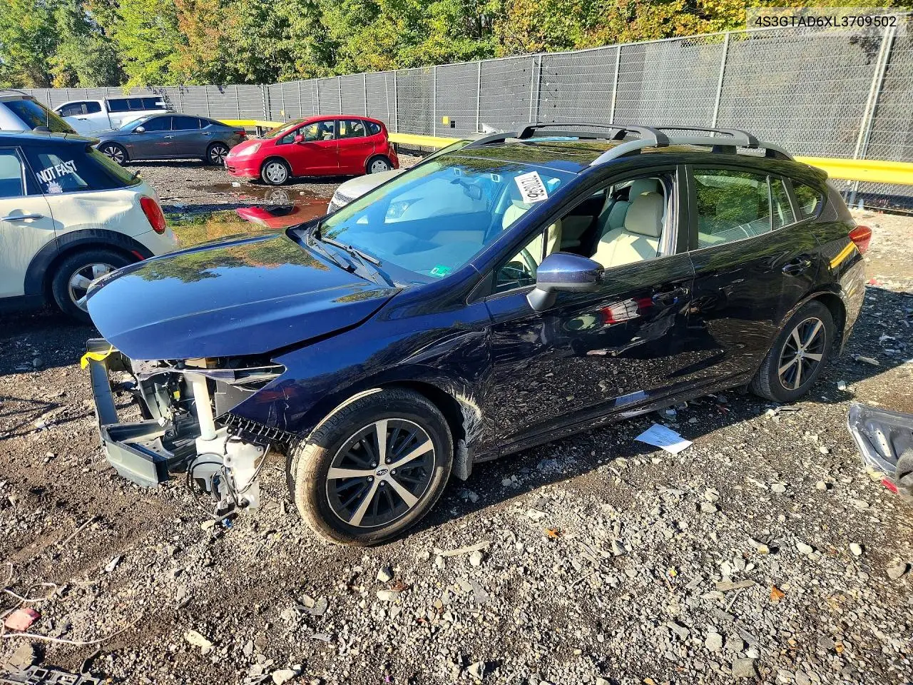 SUBARU IMPREZA 2020, VIN 4S3GTAD6XL3709502