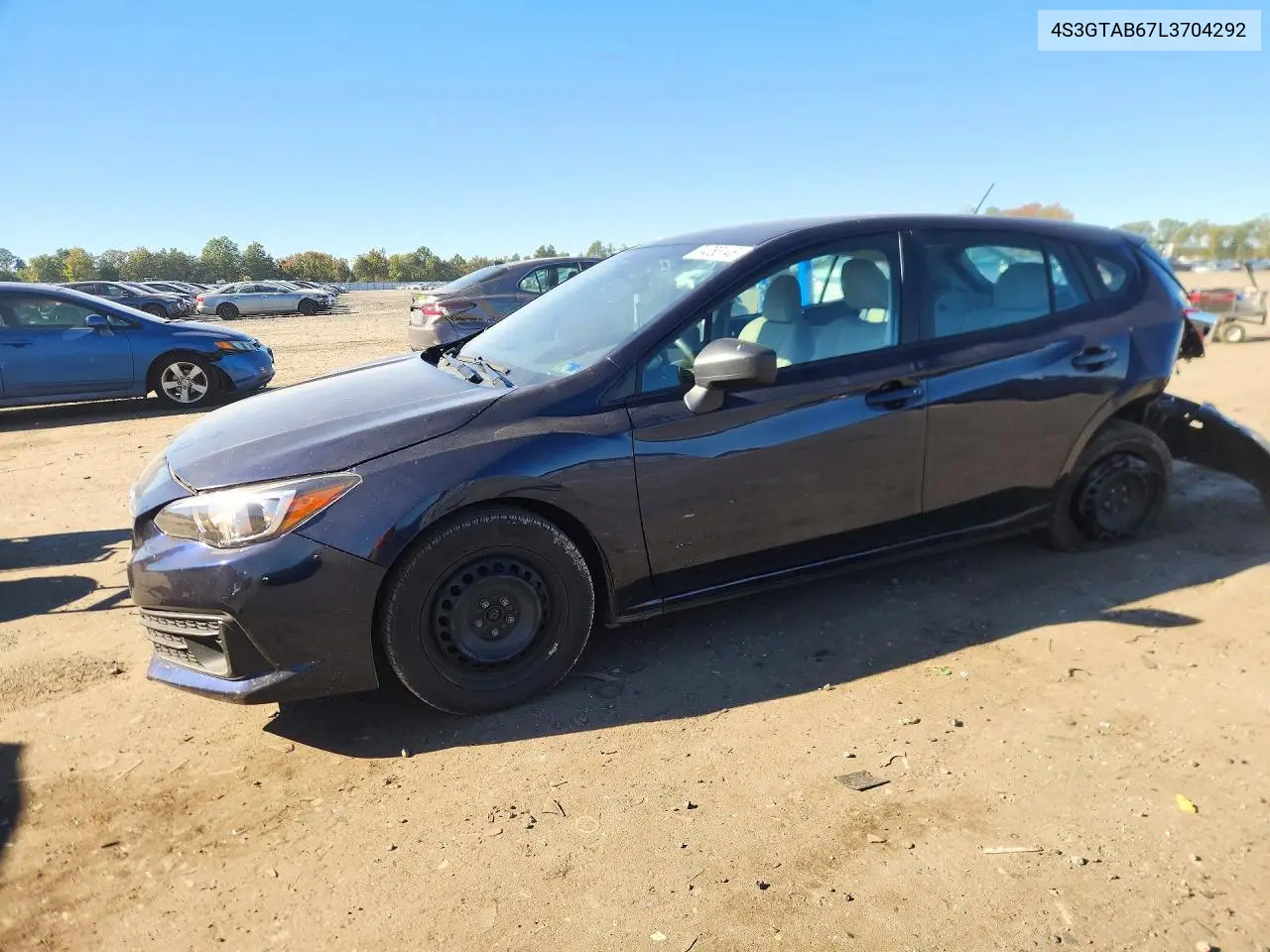 SUBARU IMPREZA 2020, VIN 4S3GTAB67L3704292
