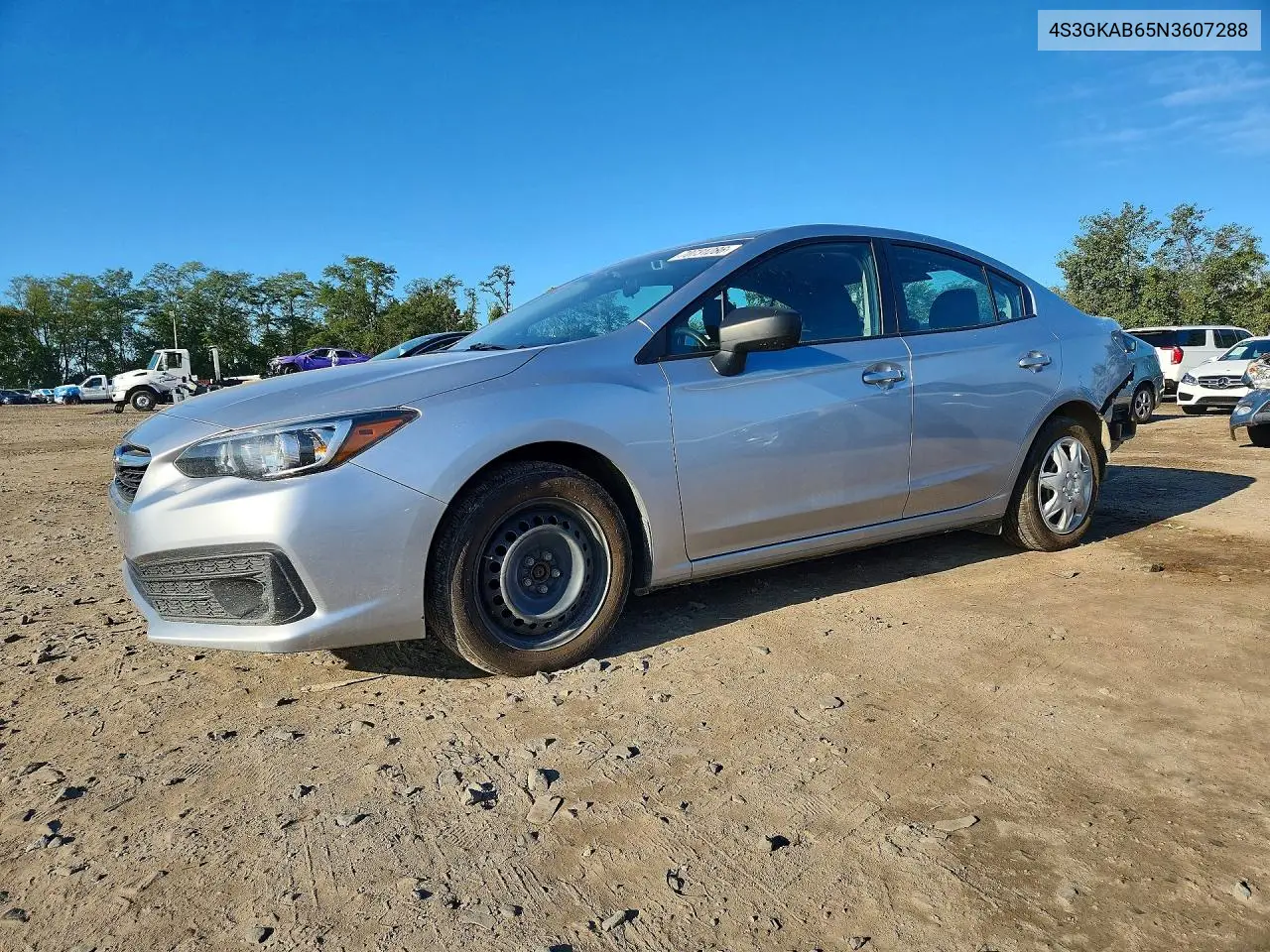 SUBARU IMPREZA 2022, VIN 4S3GKAB65N3607288