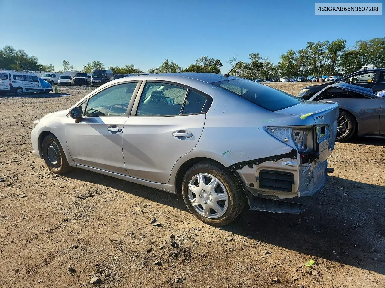 2022 SUBARU IMPREZA VIN 4S3GKAB65N3607288 — фото 2
