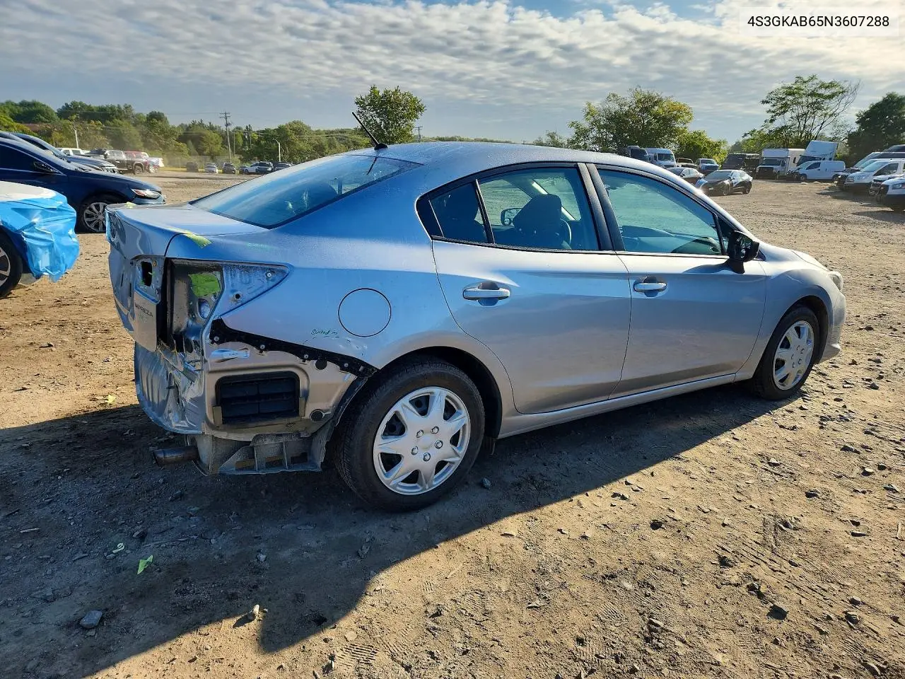 2022 SUBARU IMPREZA VIN 4S3GKAB65N3607288 — фото 3