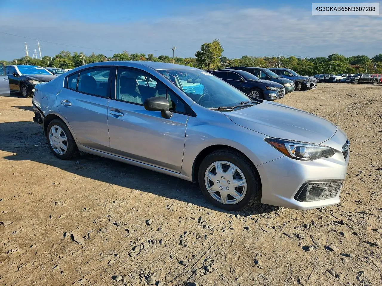 2022 SUBARU IMPREZA VIN 4S3GKAB65N3607288 — фото 4