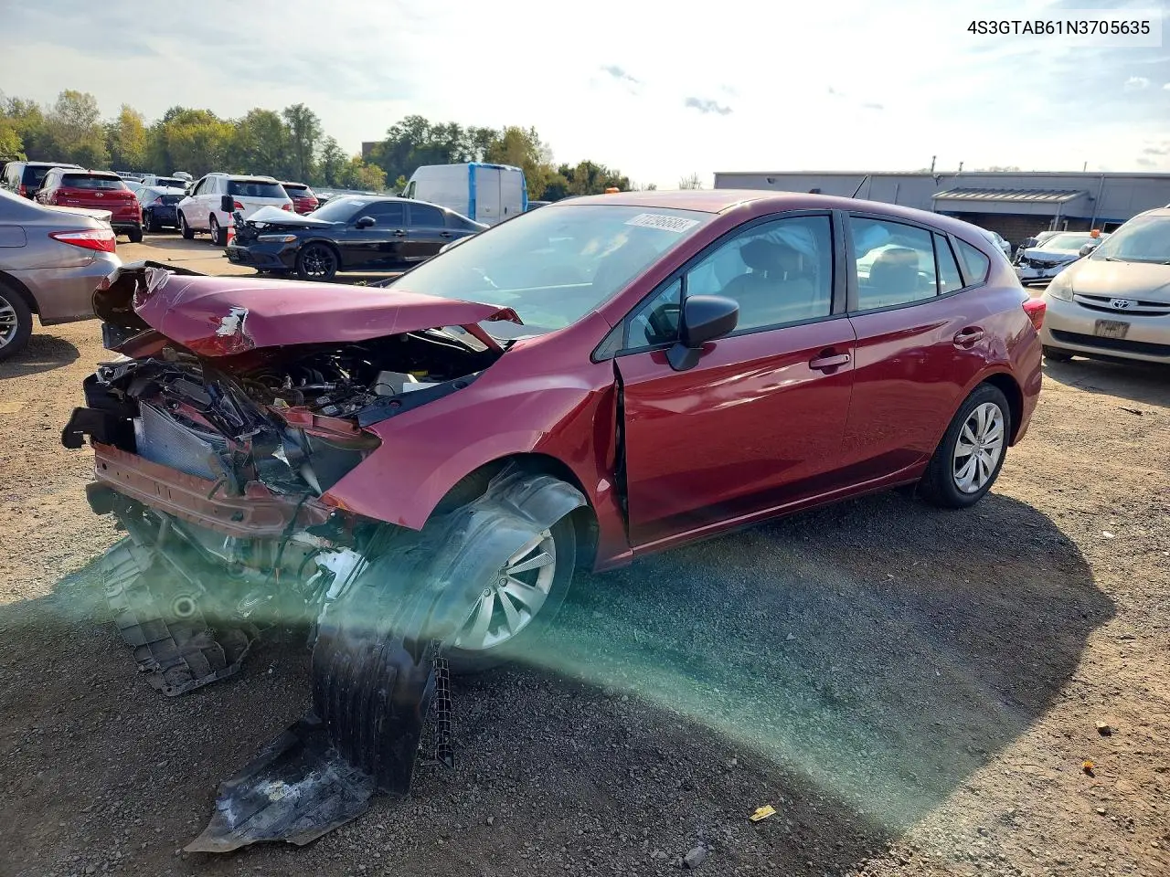 SUBARU IMPREZA 2022, VIN 4S3GTAB61N3705635