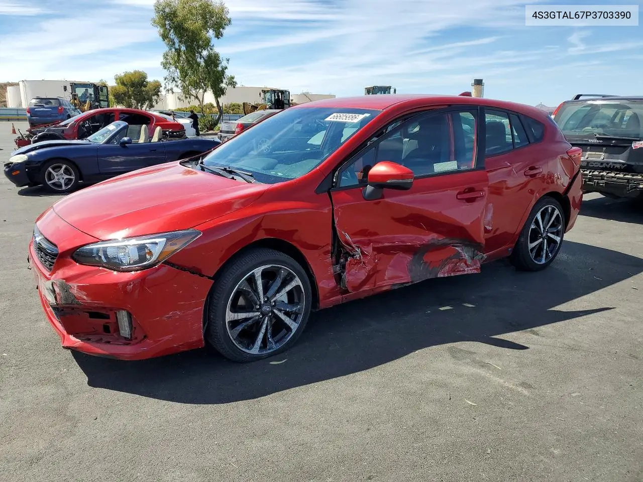 SUBARU IMPREZA 2023, VIN 4S3GTAL67P3703390