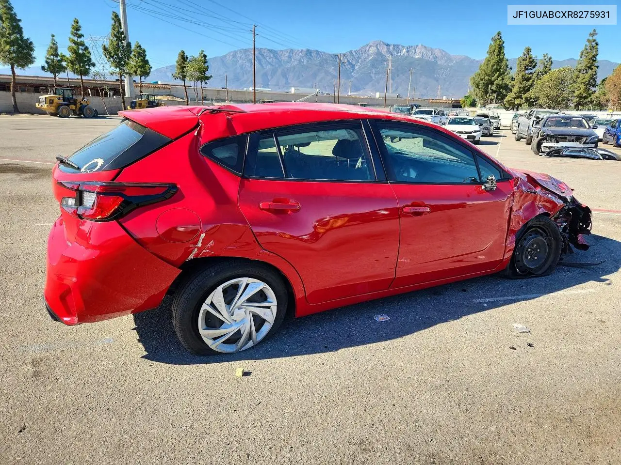 2024 SUBARU IMPREZA VIN JF1GUABCXR8275931 — фото 3