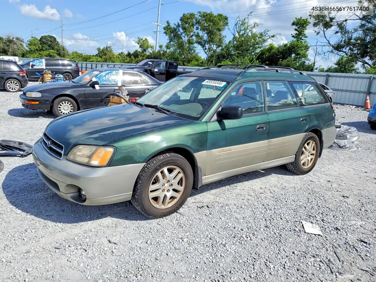 SUBARU LEGACY 2000, VIN 4S3BH6656Y7617400
