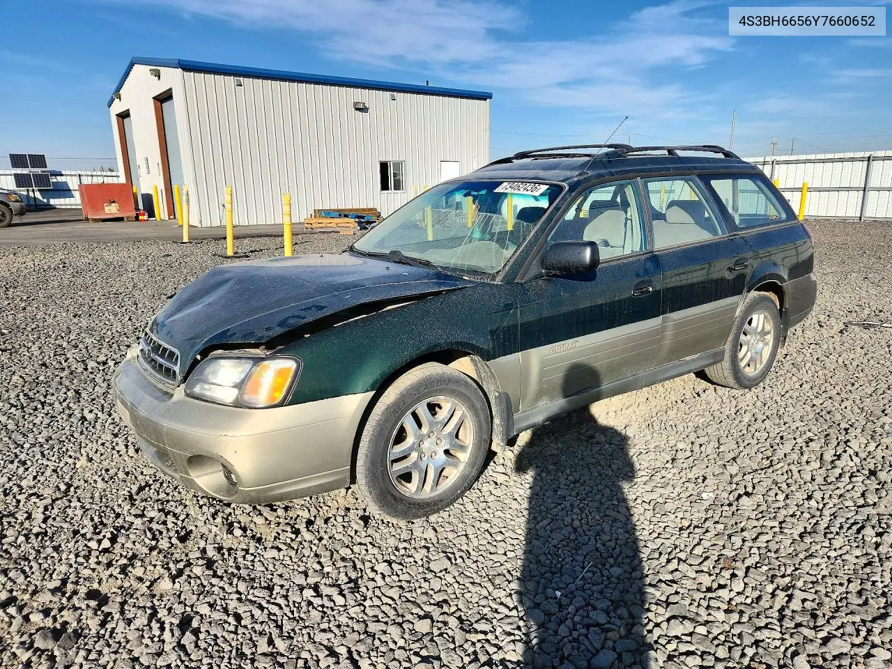 SUBARU LEGACY 2000, VIN 4S3BH6656Y7660652
