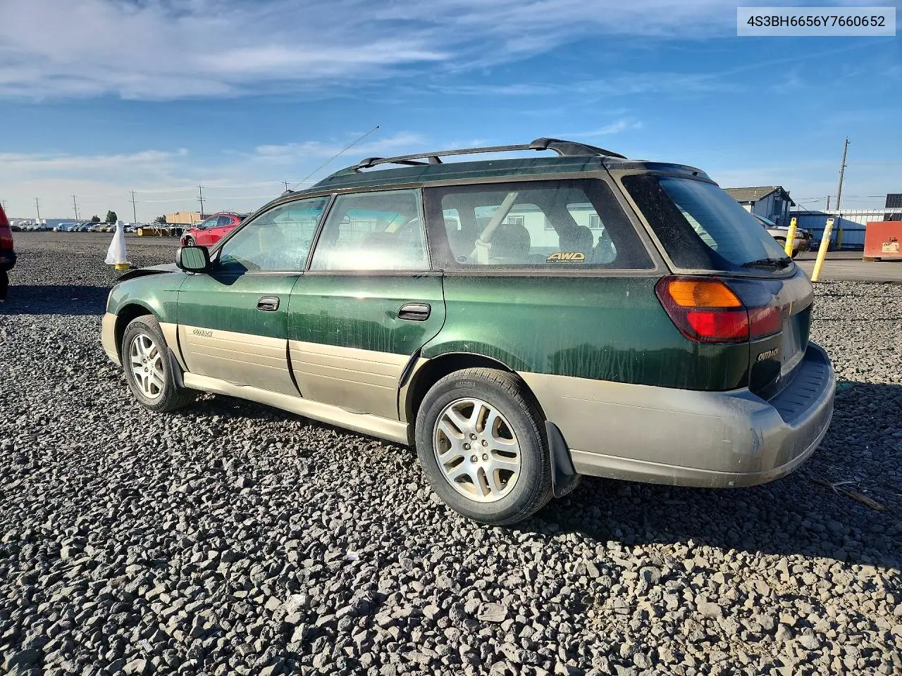 2000 SUBARU LEGACY VIN 4S3BH6656Y7660652 — фото 2