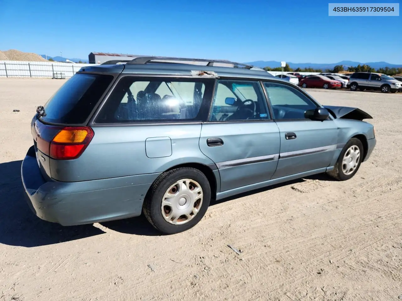 2001 SUBARU LEGACY VIN 4S3BH635917309504 — фото 3