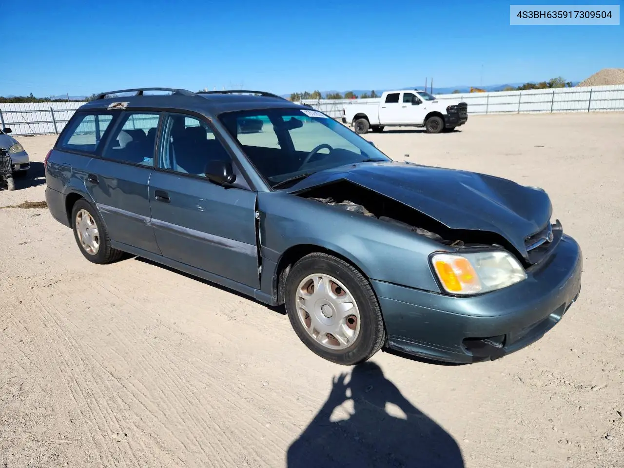 2001 SUBARU LEGACY VIN 4S3BH635917309504 — фото 4