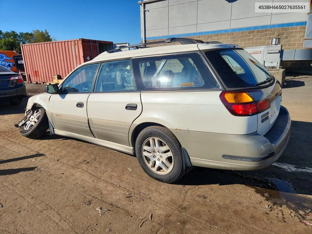 2002 SUBARU LEGACY VIN 4S3BH665027635561 — фото 2