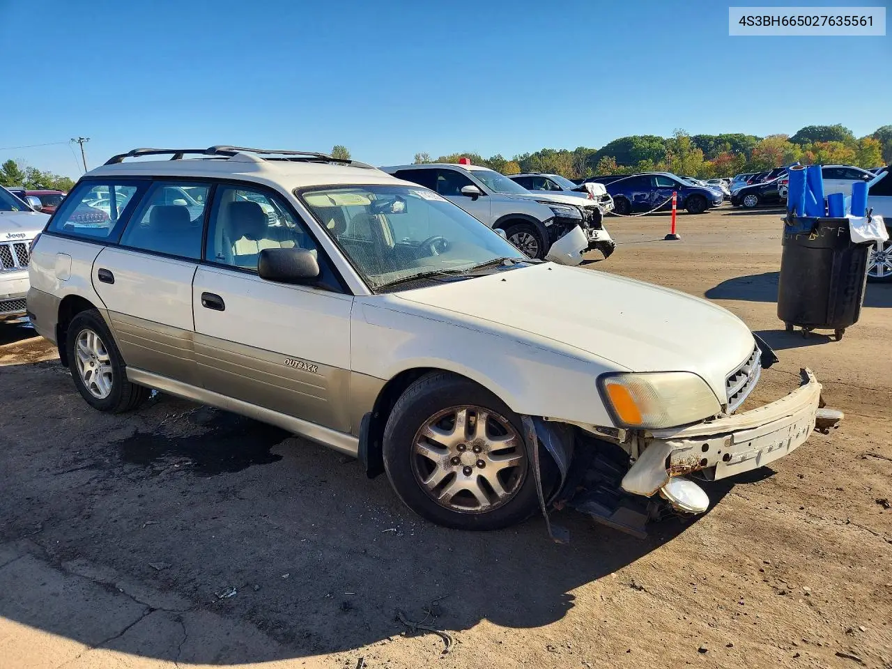 2002 SUBARU LEGACY VIN 4S3BH665027635561 — фото 4