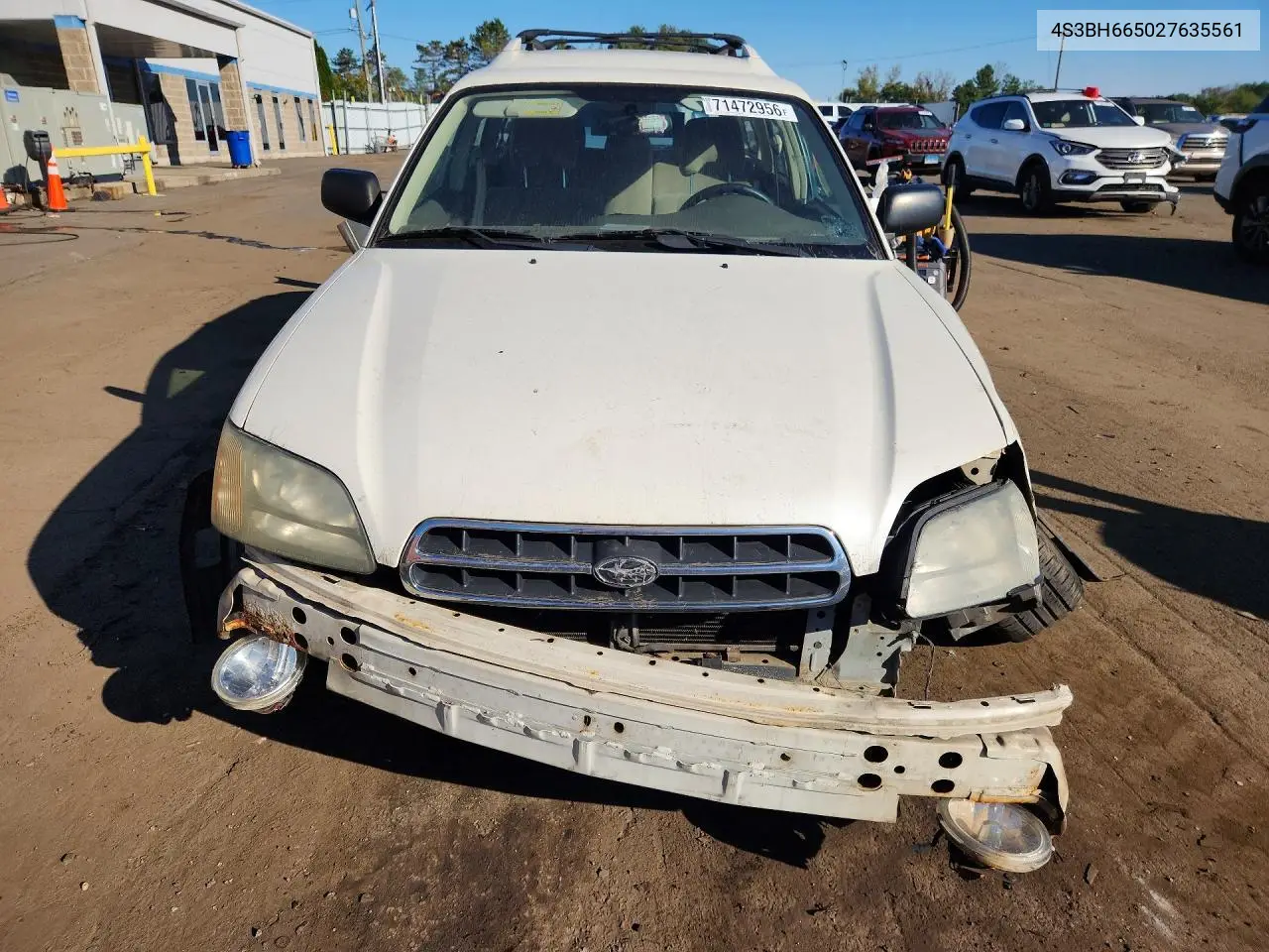 2002 SUBARU LEGACY VIN 4S3BH665027635561 — фото 5
