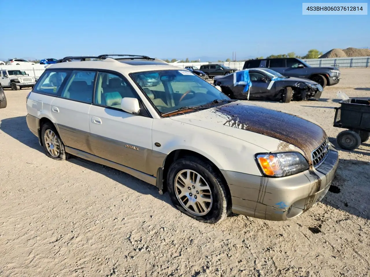 2003 SUBARU LEGACY VIN 4S3BH806037612814 — фото 4