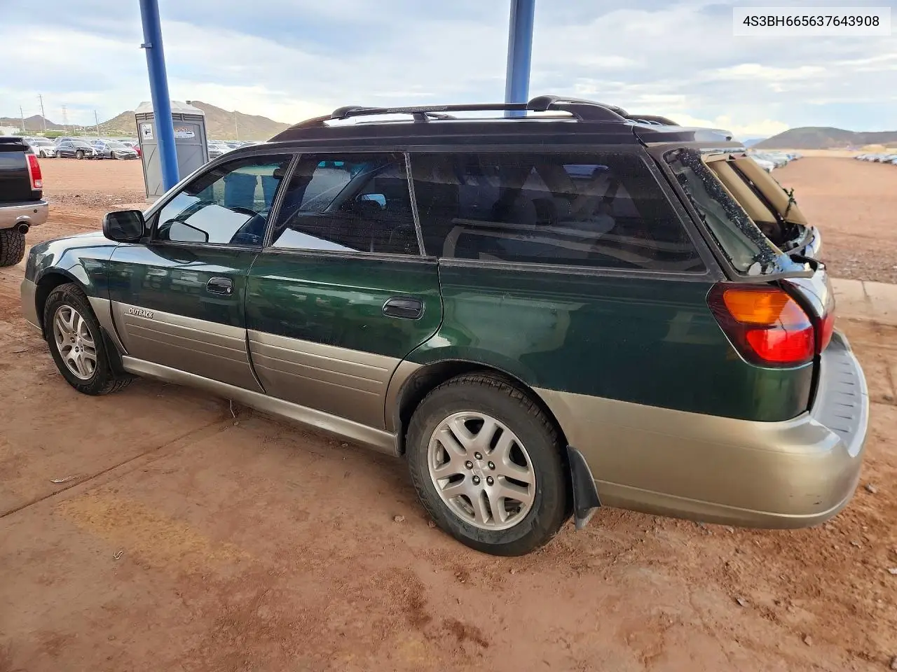 2003 SUBARU LEGACY VIN 4S3BH665637643908 — фото 2