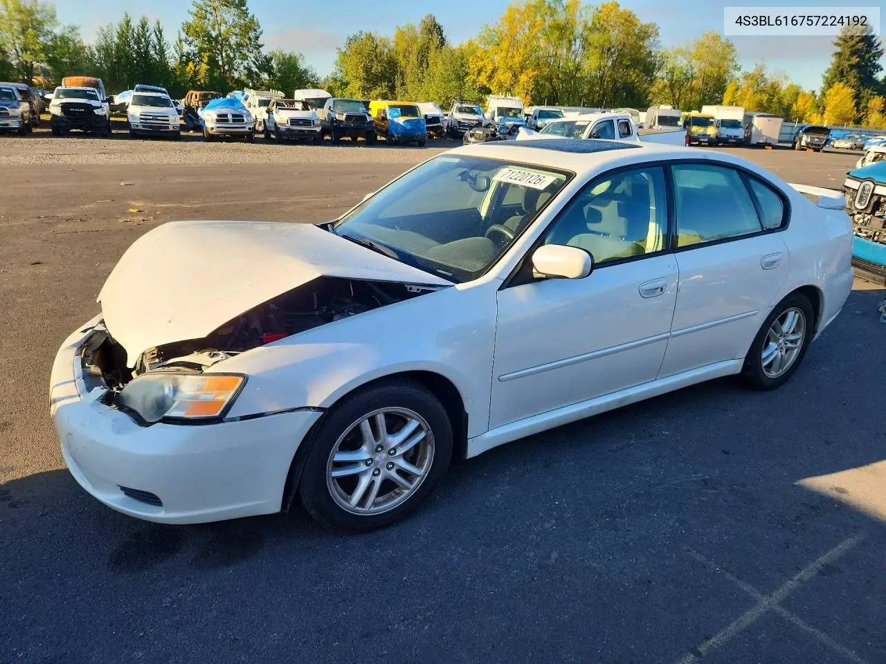 SUBARU LEGACY 2005, VIN 4S3BL616757224192