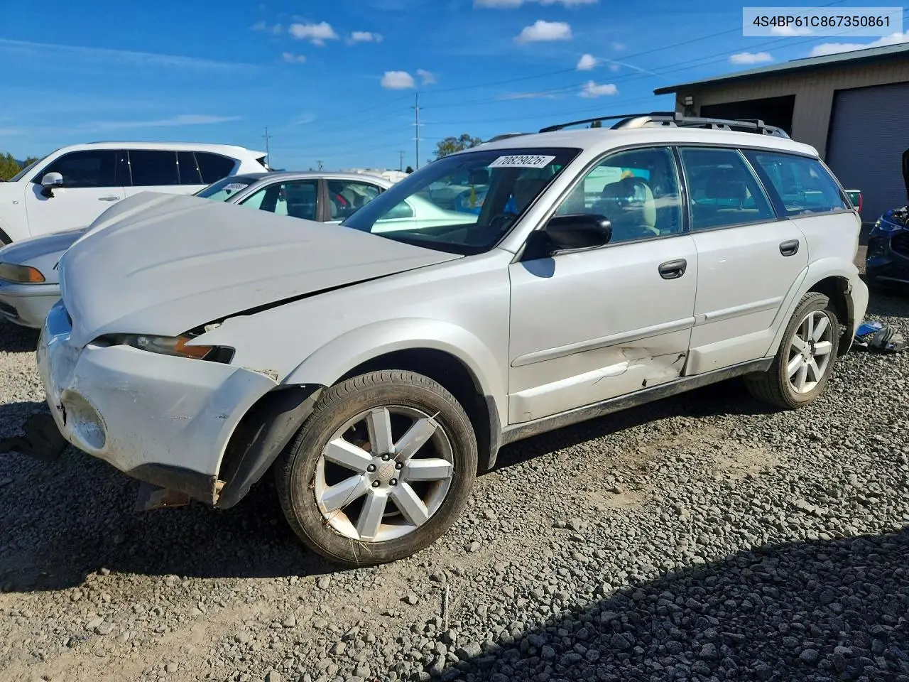 SUBARU LEGACY 2006, VIN 4S4BP61C867350861