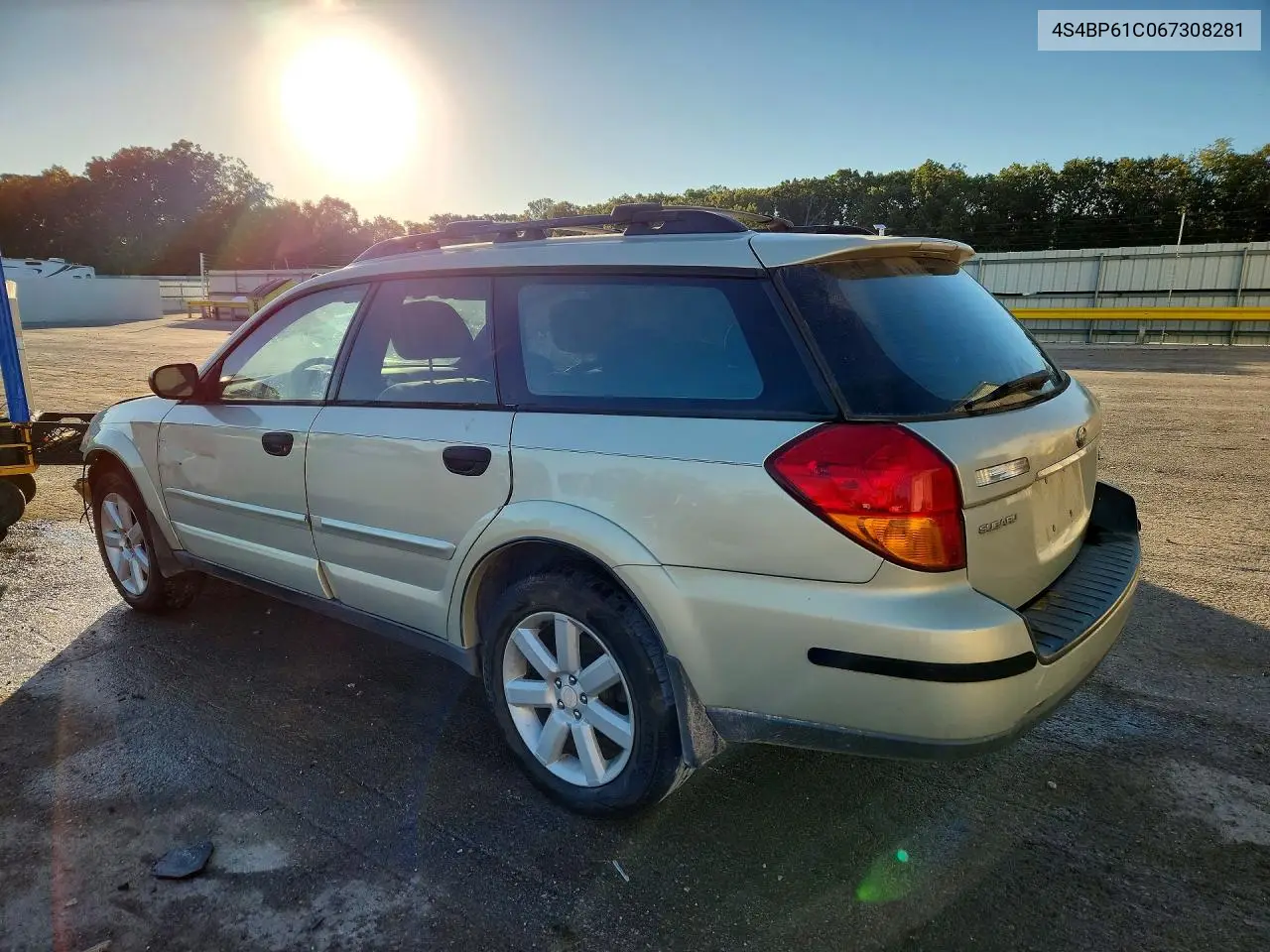2006 SUBARU LEGACY VIN 4S4BP61C067308281 — фото 2