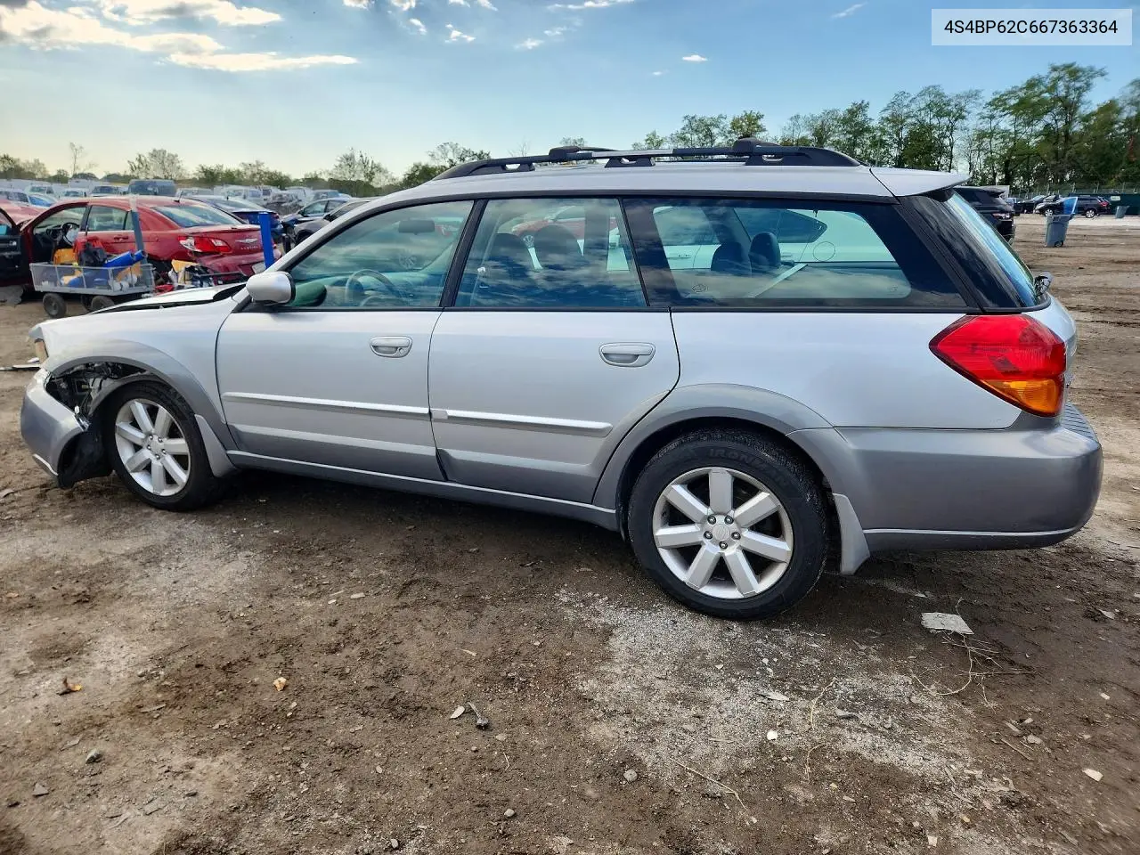 2006 SUBARU LEGACY VIN 4S4BP62C667363364 — фото 2