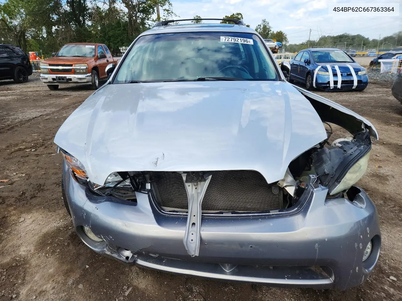 2006 SUBARU LEGACY VIN 4S4BP62C667363364 — фото 5