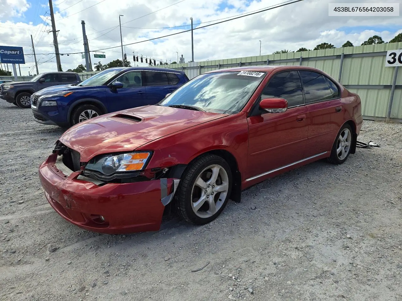SUBARU LEGACY 2006, VIN 4S3BL676564203058