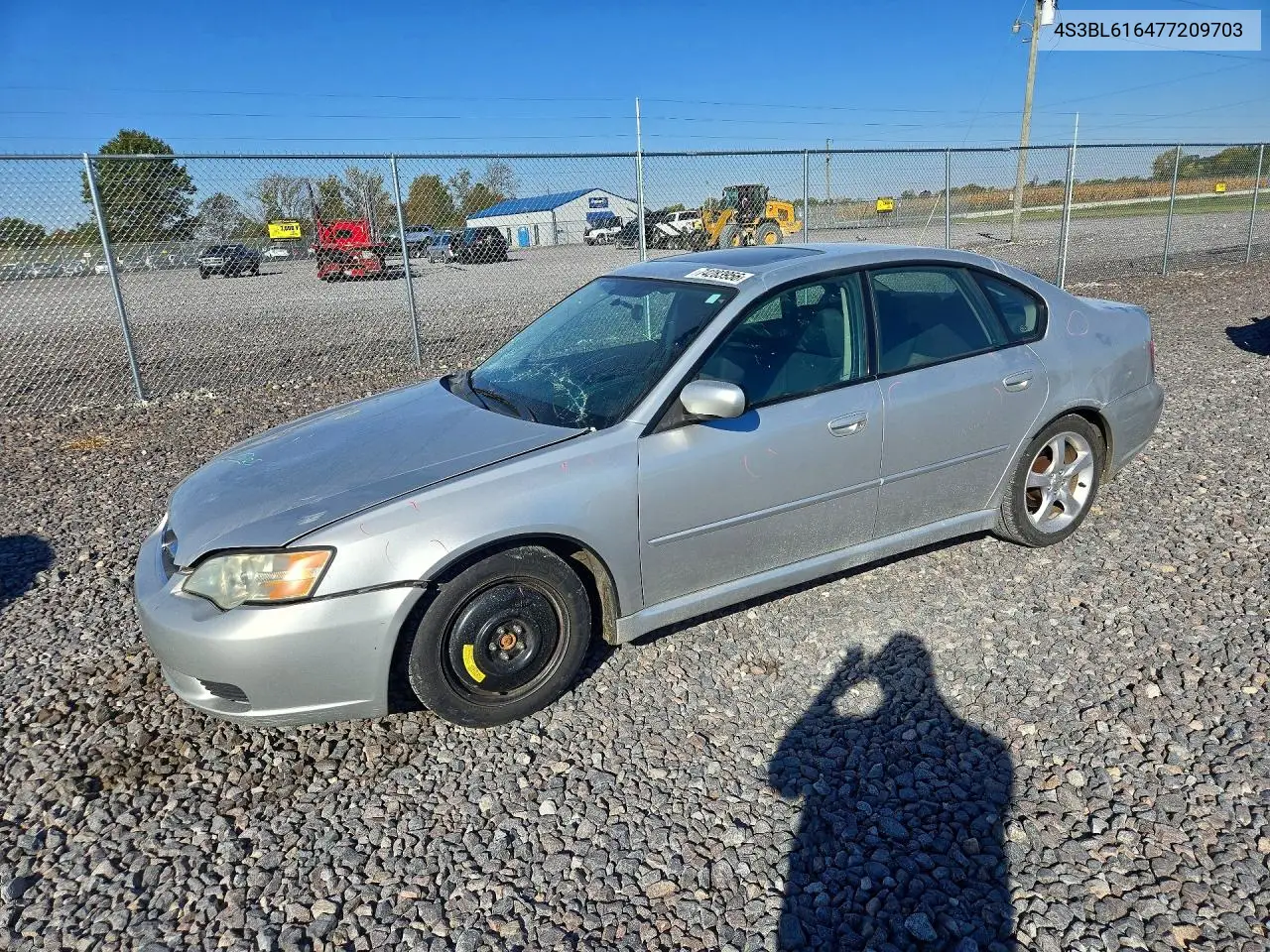 SUBARU LEGACY 2007, VIN 4S3BL616477209703
