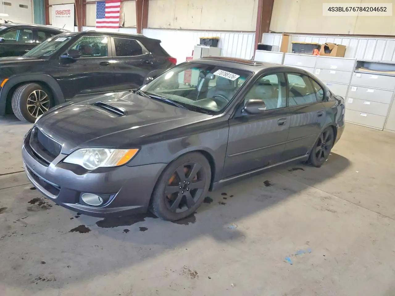 SUBARU LEGACY 2008, VIN 4S3BL676784204652