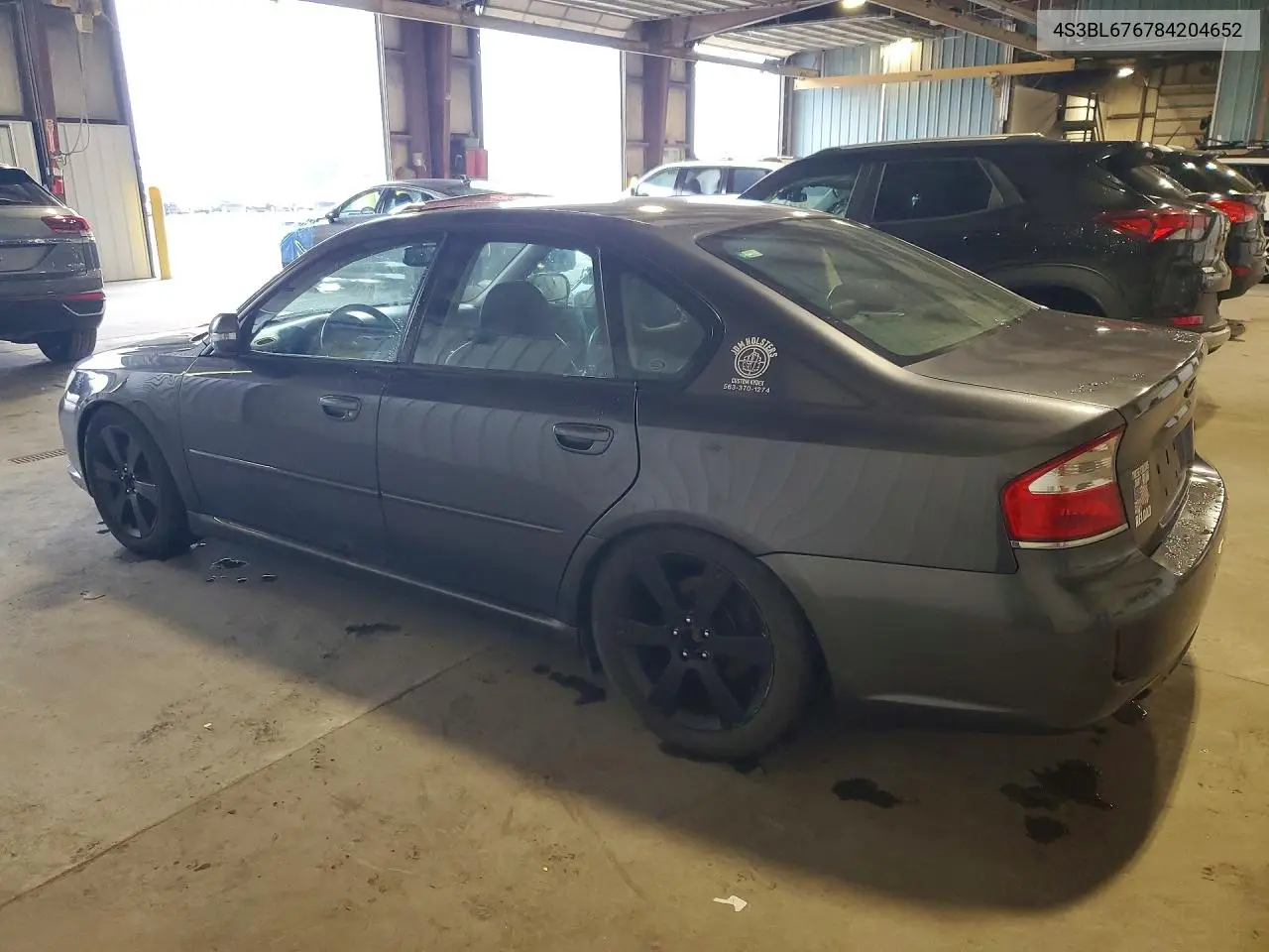 2008 SUBARU LEGACY VIN 4S3BL676784204652 — фото 2
