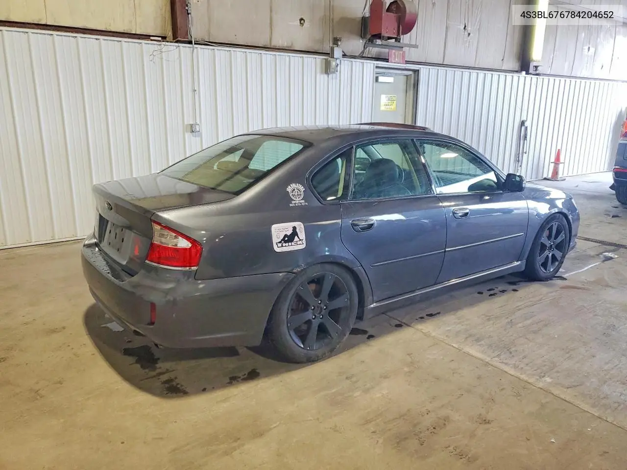 2008 SUBARU LEGACY VIN 4S3BL676784204652 — фото 3